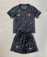 Kid Size Portugal national black Goalkeeper